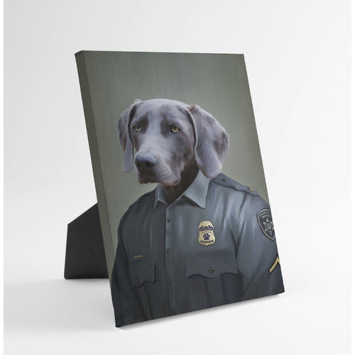 Crown and Paw - Standing Canvas The Male Police Officer - Custom Standing Canvas