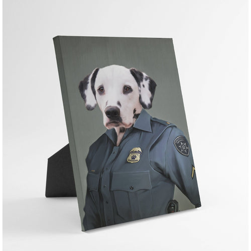 Crown and Paw - Standing Canvas The Female Police Officer - Custom Standing Canvas