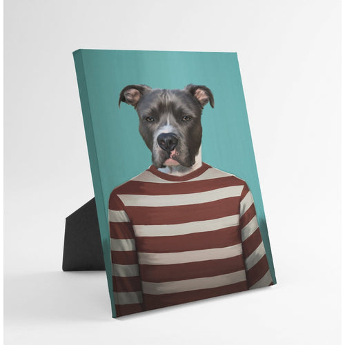 Crown and Paw - Standing Canvas The Red Candy Cane - Custom Standing Canvas