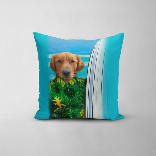 Crown and Paw - Throw Pillow The Surfer - Custom Throw Pillow