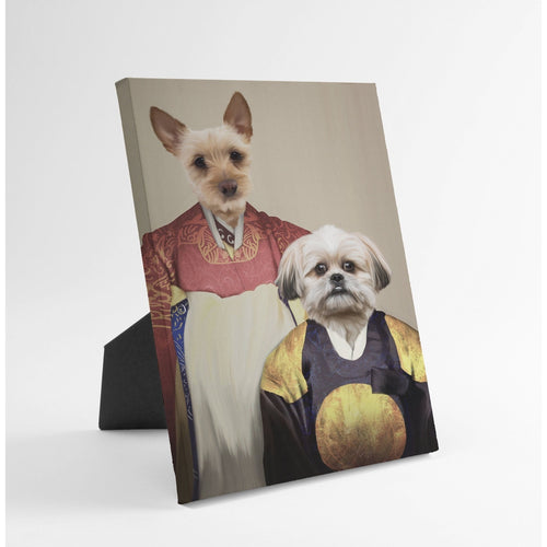 Crown and Paw - Standing Canvas The Wise Pair - Custom Standing Canvas