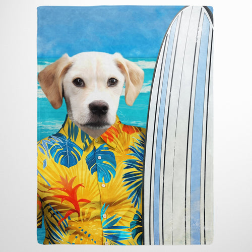 Crown and Paw - Blanket The Surfer - Custom Pet Blanket