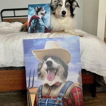 Crown and Paw - Canvas The Farmer - Custom Pet Canvas