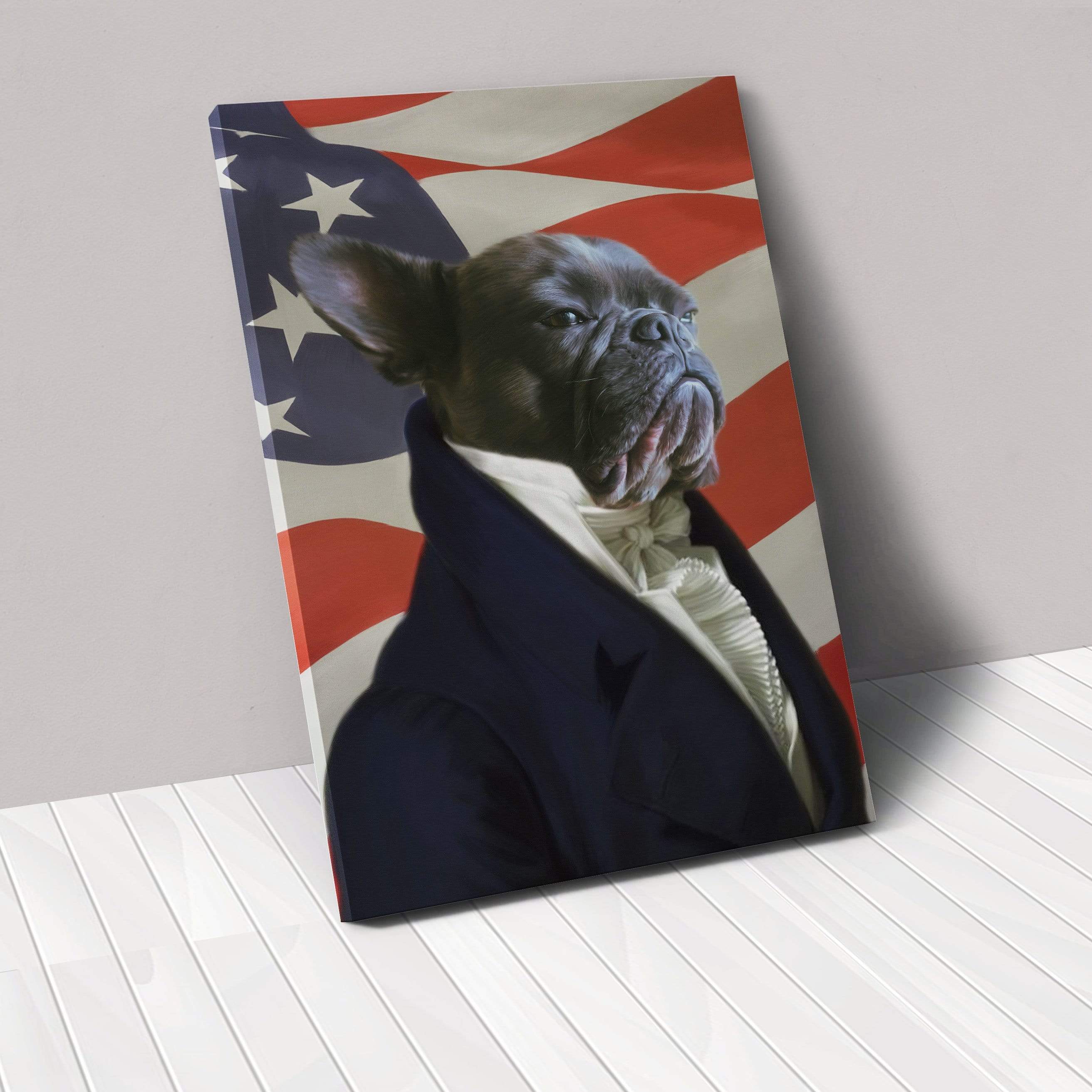 The Ambassador - USA Flag Edition - Custom Pet Canvas