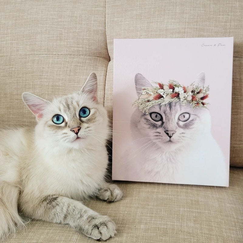 Foliage Pet Portrait - Custom Canvas