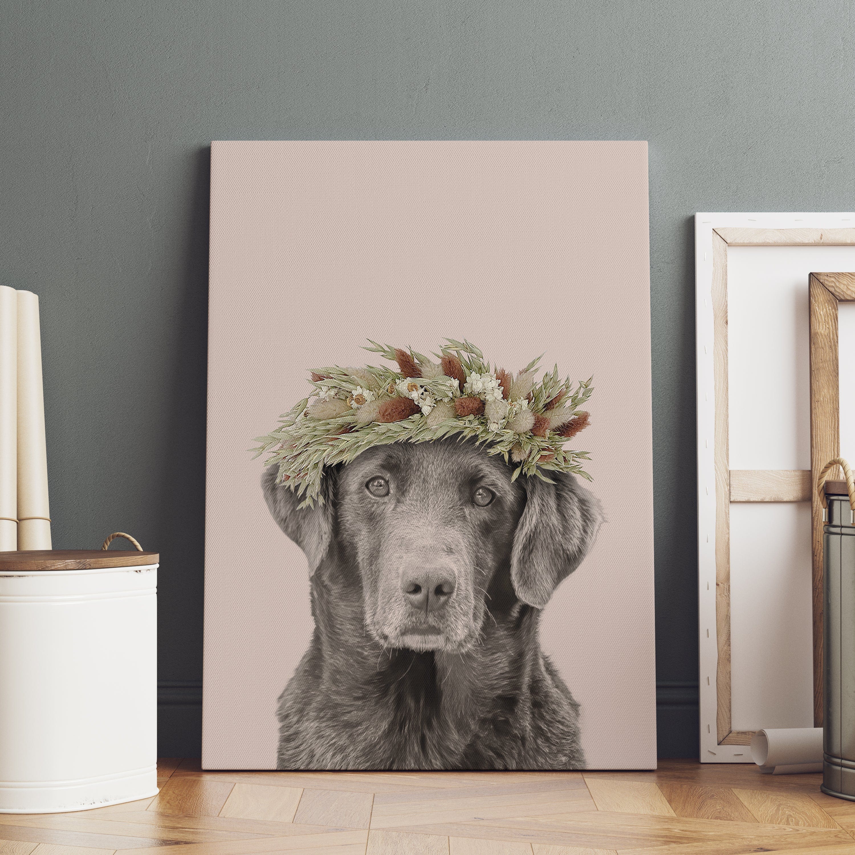 Foliage Pet Portrait - Custom Canvas