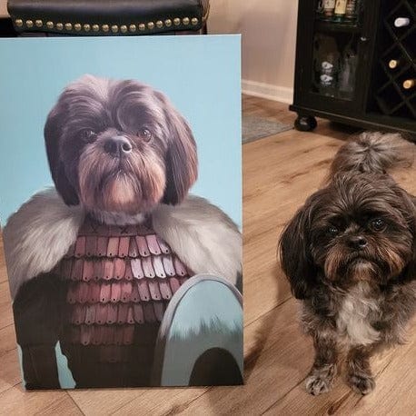 Crown and Paw - Canvas The Viking - Custom Pet Canvas