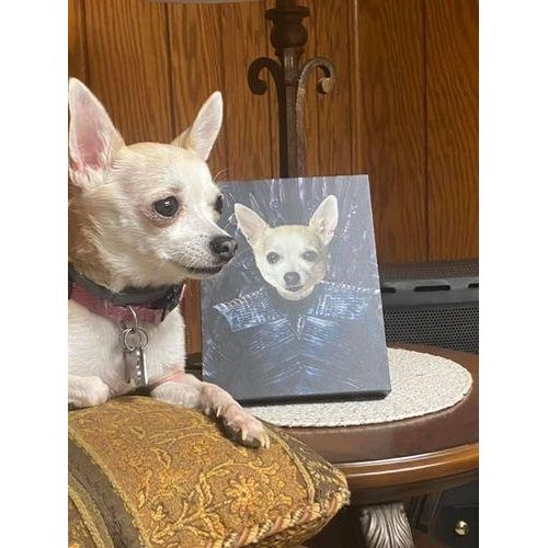Crown and Paw - Canvas The Night King - Custom Pet Canvas