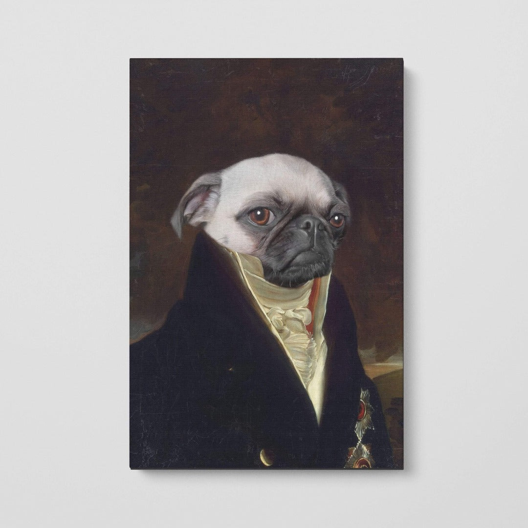Crown and Paw - Canvas The Count - Custom Pet Canvas