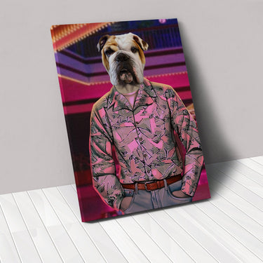The 80's Cop - Custom Pet Canvas
