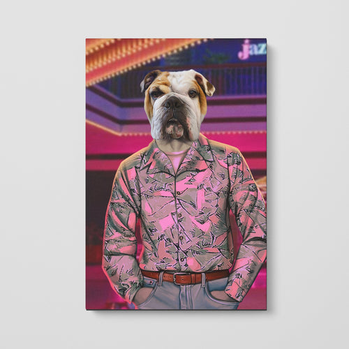 Crown and Paw - Canvas The 80's Cop - Custom Pet Canvas