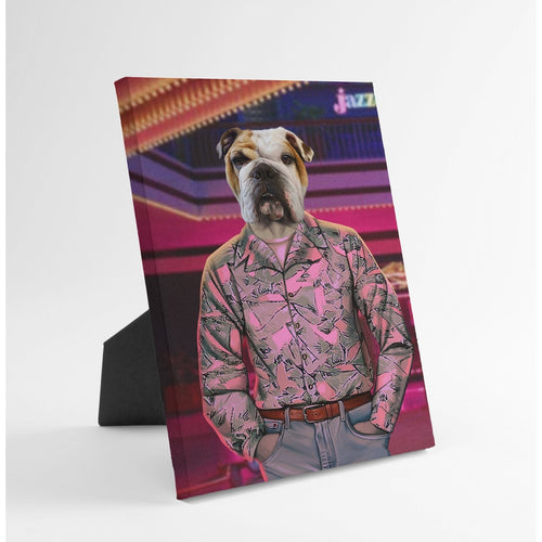 Crown and Paw - Standing Canvas The 80's Cop - Custom Standing Canvas