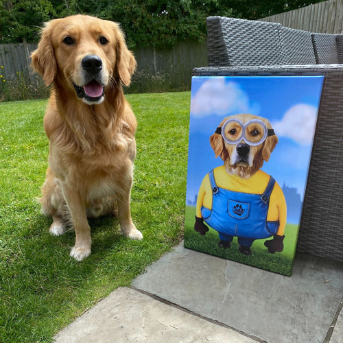 Crown and Paw - Canvas The Yellow Creature - Custom Pet Canvas