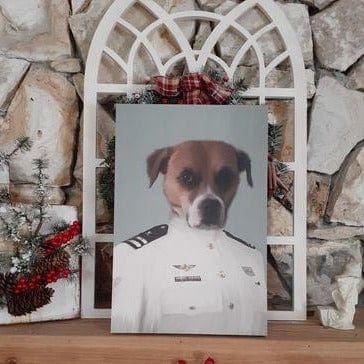 Crown and Paw - Canvas The Male Coast Guard - Custom Pet Canvas