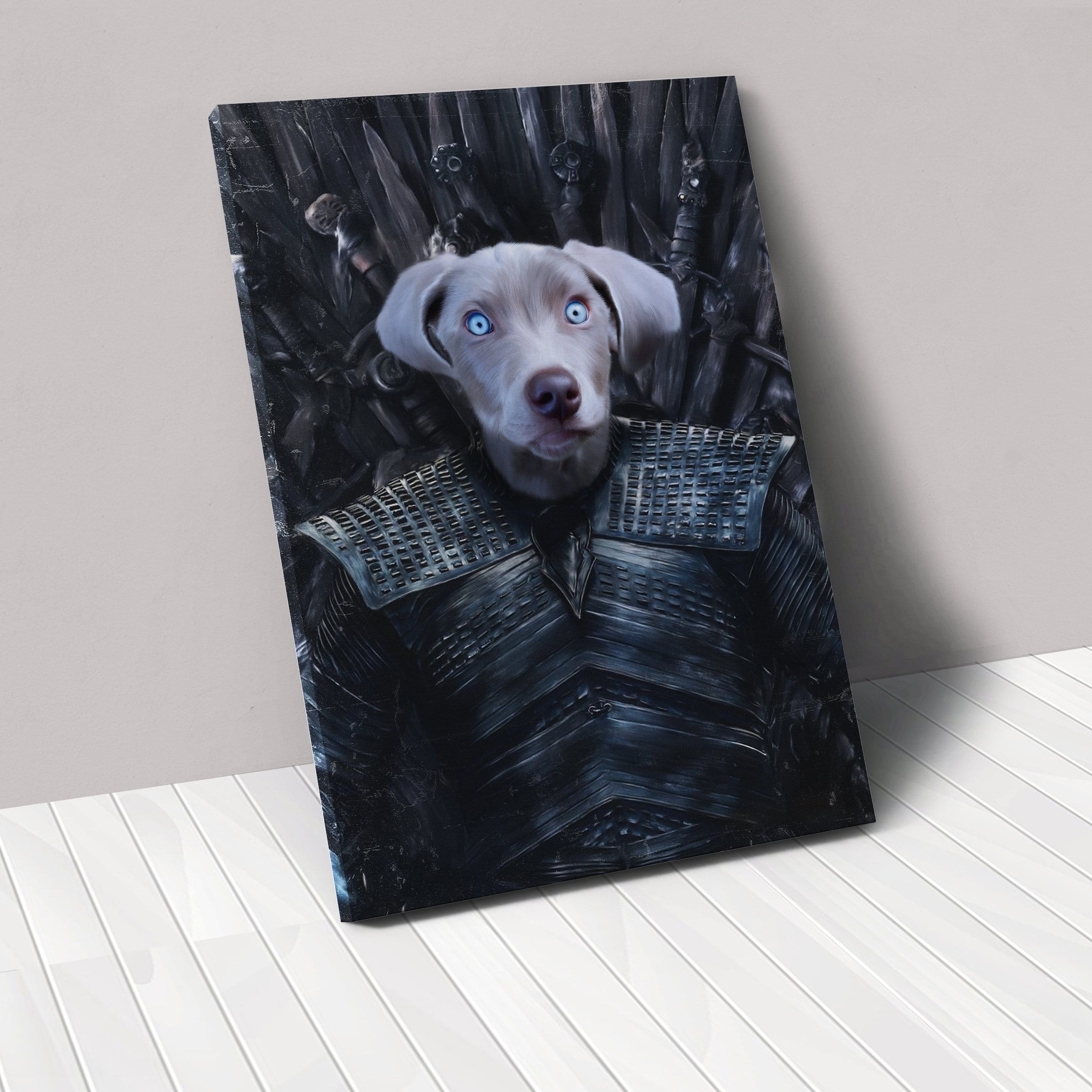 Crown and Paw - Canvas The Night King - Custom Pet Canvas