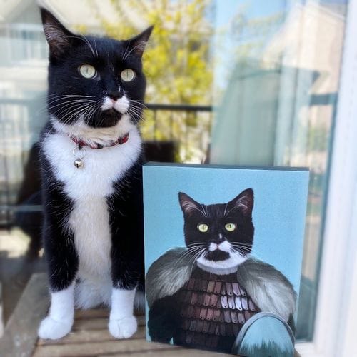 Crown and Paw - Canvas The Viking - Custom Pet Canvas