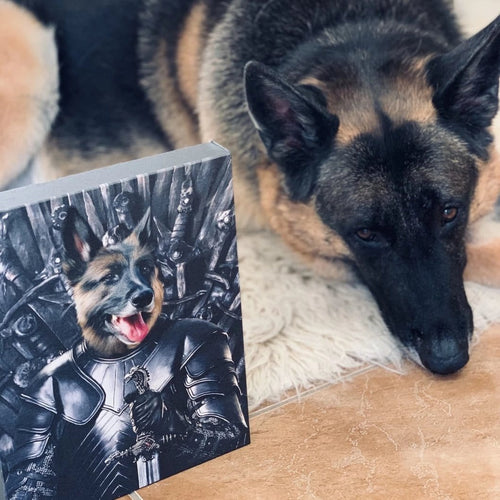 Crown and Paw - Canvas The Oathkeeper - Custom Pet Canvas