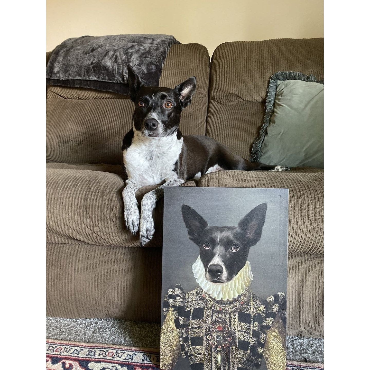 Crown and Paw - Canvas The Dame - Custom Pet Canvas