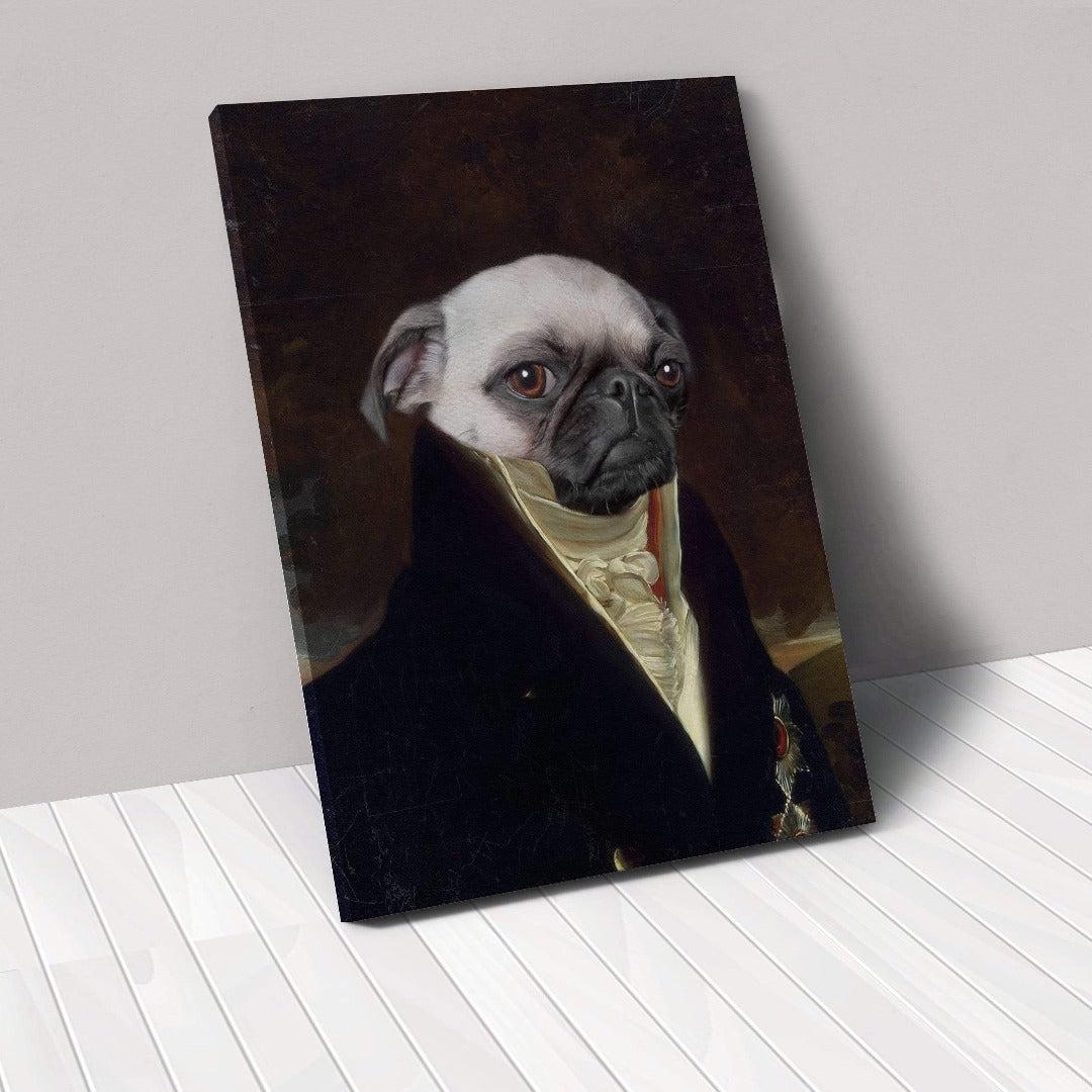 Crown and Paw - Canvas The Count - Custom Pet Canvas