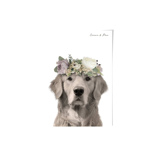 Crown and Paw - Poster Full Bloom - Custom Pet Poster 8.3" x 11.7" / White