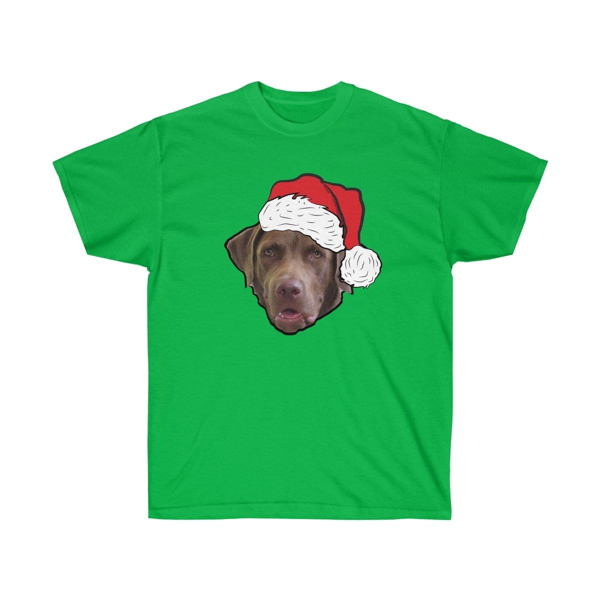 Novelty Pet Face Christmas T-Shirt