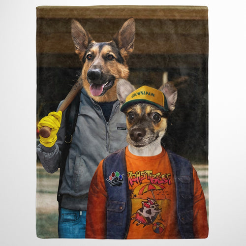 Crown and Paw - Blanket The 80's Dynamic Duo - Custom Pet Blanket