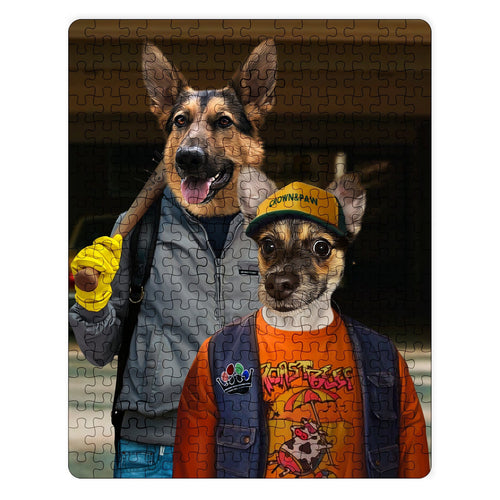 Crown and Paw - Puzzle The 80's Dynamic Duo - Custom Puzzle 11" x 14"