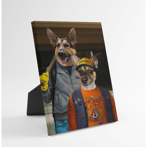 Crown and Paw - Standing Canvas The 80's Dynamic Duo - Custom Standing Canvas