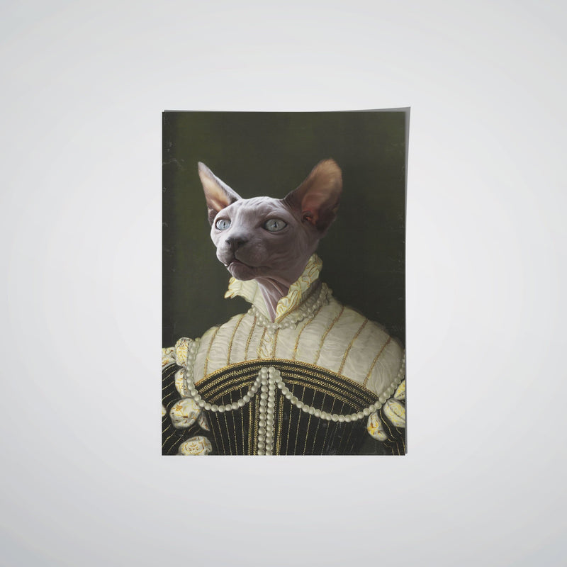 The Pearled Lady - Custom Pet Poster