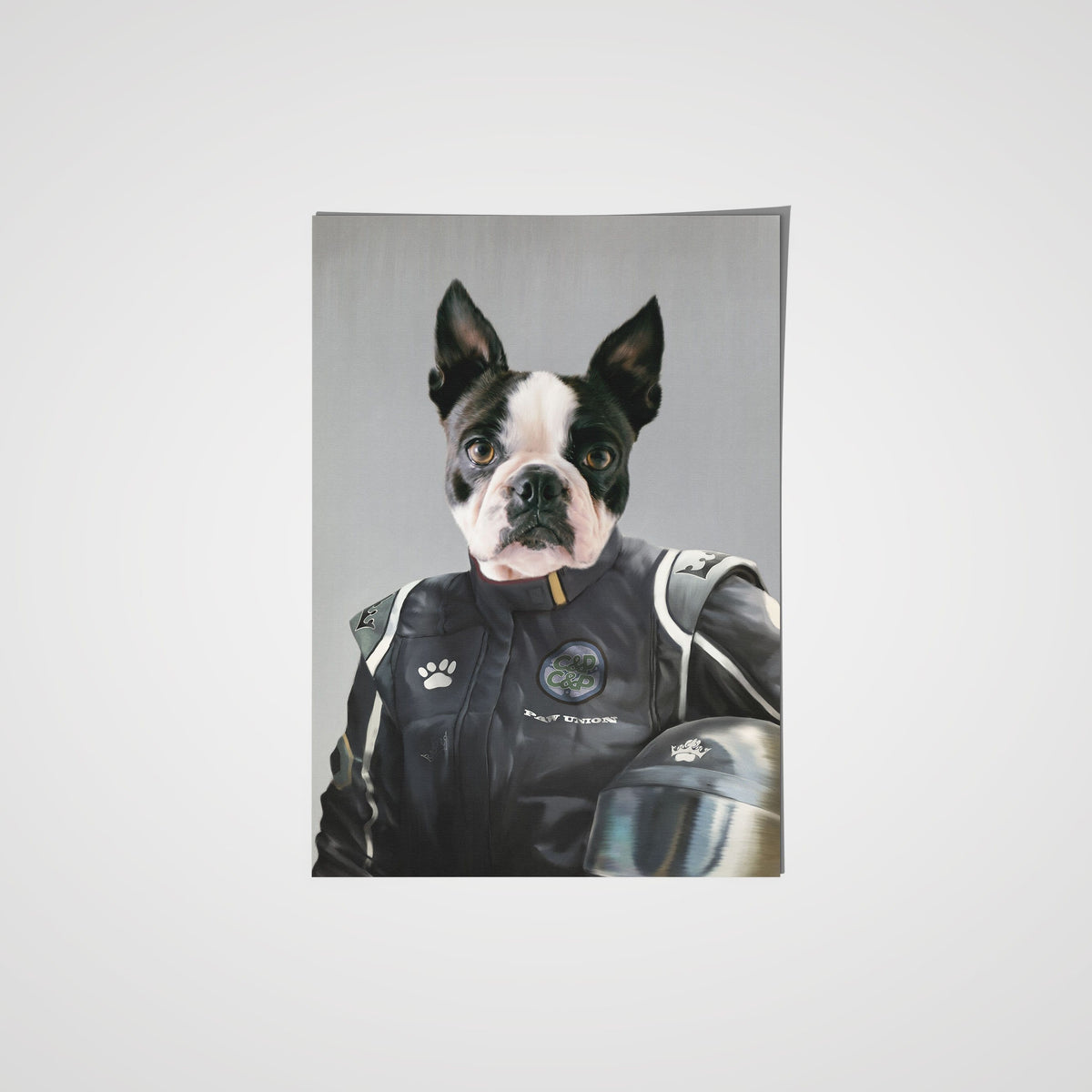 The Race Car Driver | Custom Renaissance Pet Poster | Crown And Paw ...