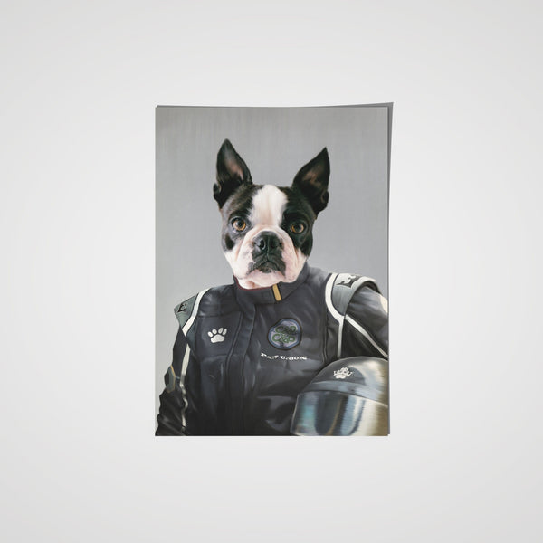 The Race Car Driver - Custom Pet Poster