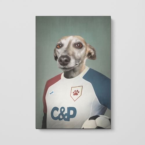 Crown and Paw - Canvas The Soccer Player - Custom Pet Canvas