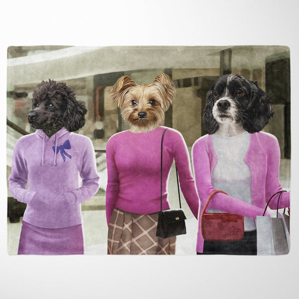 The 3 Mean Girls - Custom Pet Blanket