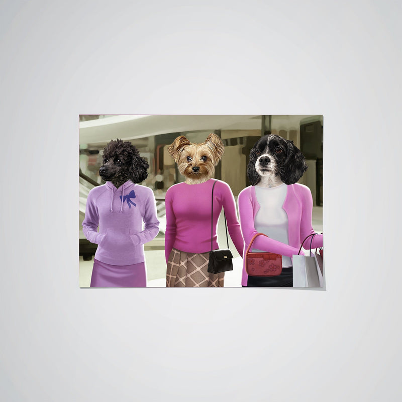 The 3 Mean Girls - Custom Pet Poster