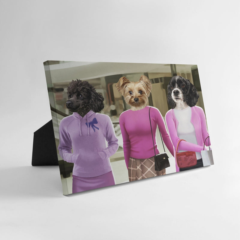 The 3 Mean Girls - Custom Standing Canvas
