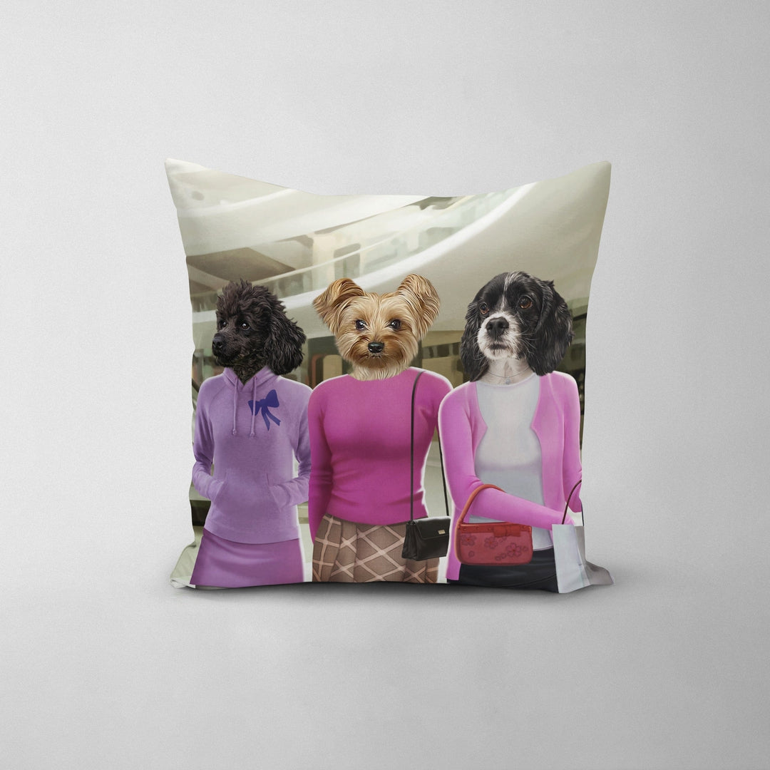 The 3 Mean Girls - Custom Throw Pillow