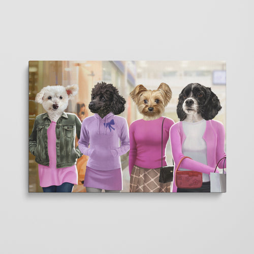 Crown and Paw - Canvas The 4 Mean Girls - Custom Pet Canvas