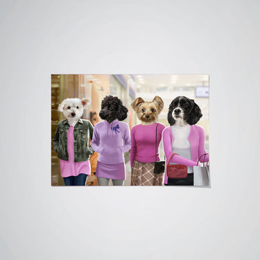 The 4 Mean Girls - Custom Pet Poster