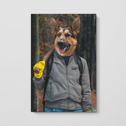 Crown and Paw - Canvas The 80's Hero - Custom Pet Canvas