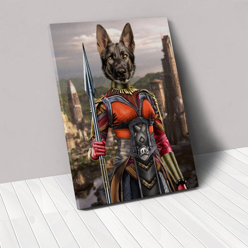 Crown and Paw - Canvas The African Warrior - Custom Pet Canvas