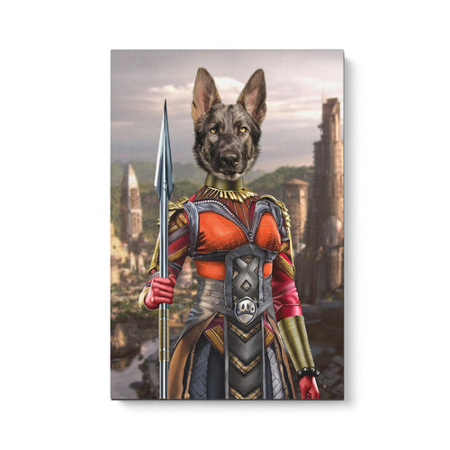 Crown and Paw - Canvas The African Warrior - Custom Pet Canvas