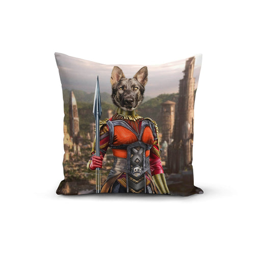 Crown and Paw - Throw Pillow The African Warrior - Custom Throw Pillow