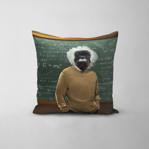 Crown and Paw - Throw Pillow The Einstein - Custom Throw Pillow