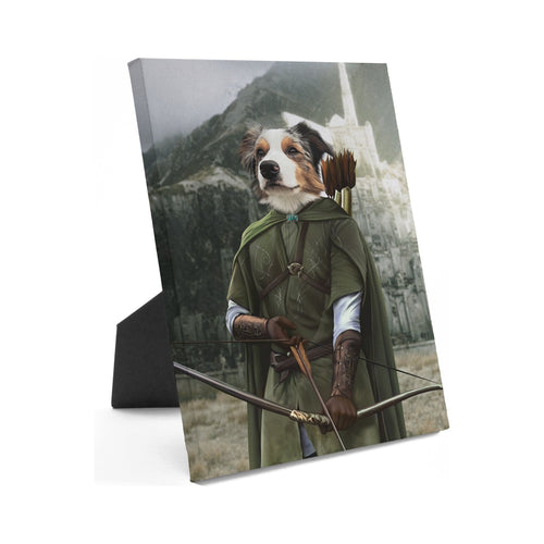 Crown and Paw - Standing Canvas The Archer - Custom Standing Canvas 8" x 10" / Background 1