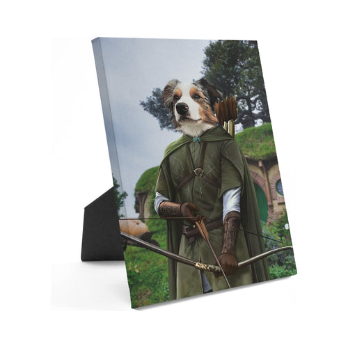 Crown and Paw - Standing Canvas The Archer - Custom Standing Canvas 8" x 10" / Background 2