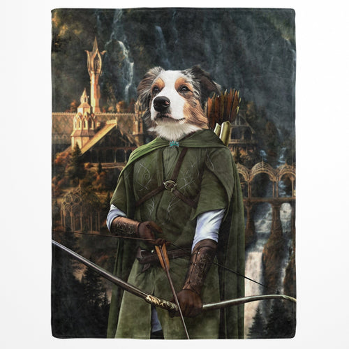 Crown and Paw - Blanket The Archer - Custom Pet Blanket 30" x 40" / Background 3