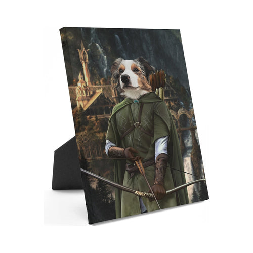 Crown and Paw - Standing Canvas The Archer - Custom Standing Canvas 8" x 10" / Background 3