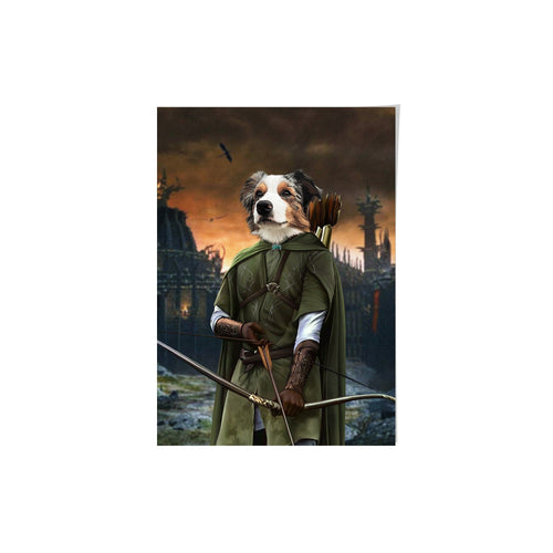 Crown and Paw - Poster The Archer - Custom Pet Poster 8.3" x 11.7" / Background 4