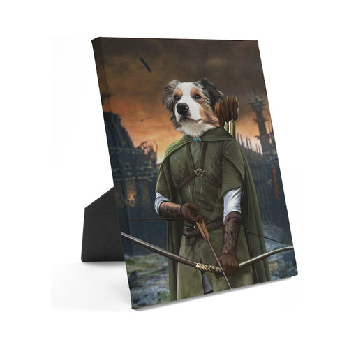Crown and Paw - Standing Canvas The Archer - Custom Standing Canvas 8" x 10" / Background 4