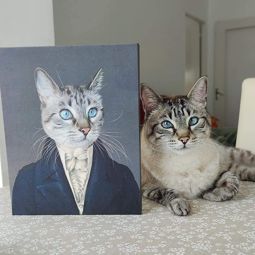 The Aristocrat - Custom Pet Canvas